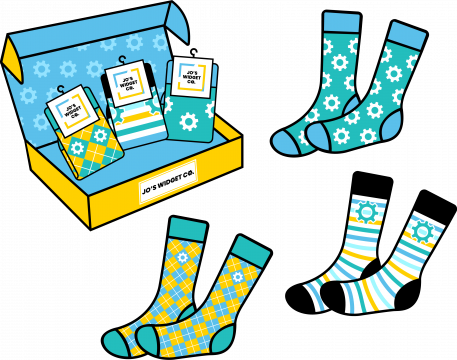 Gift Box Full of Socks